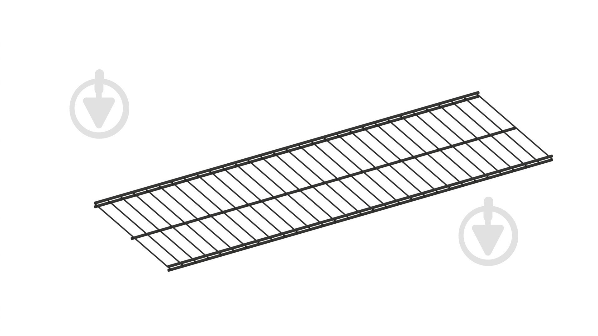 Полка для гардеробной системы Kolchuga 906x306 мм черный - фото 1