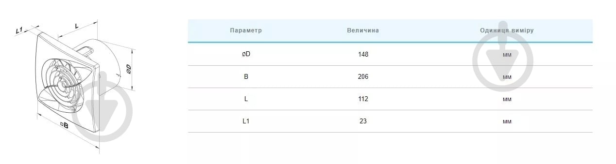 Вытяжной вентилятор Вентс Касто Дуо 150 - фото 2