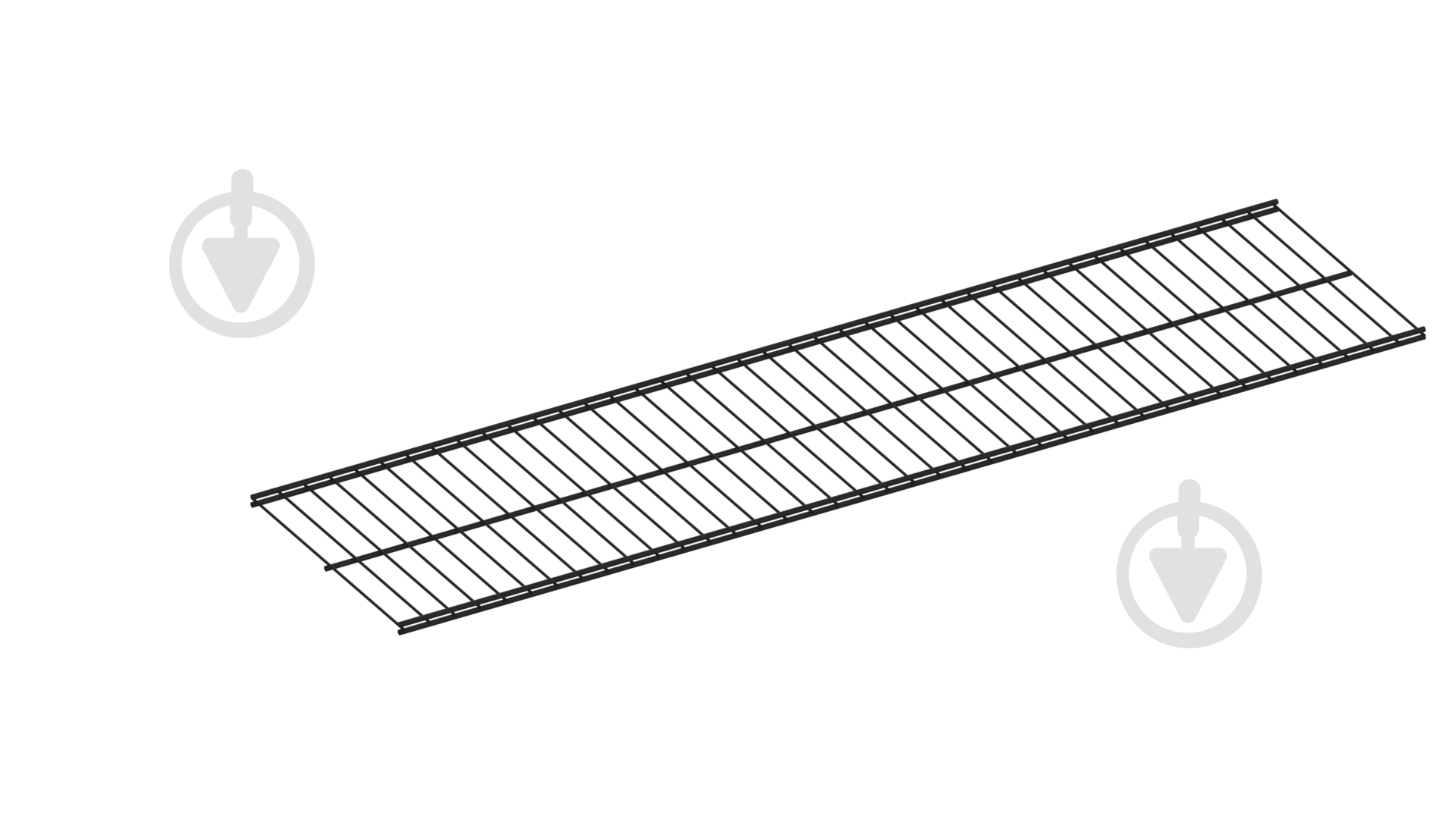 Полка для гардеробной системы Kolchuga 1206x306 мм черный - фото 1
