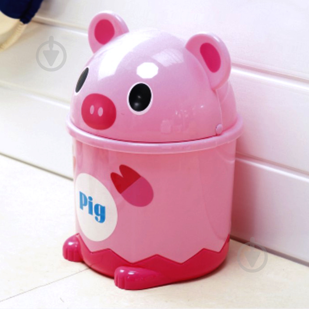 Ведро MVM BIN-07 1,2L Pink - фото 3 Ведро MVM BIN-07 1,2L Pink - фото 3