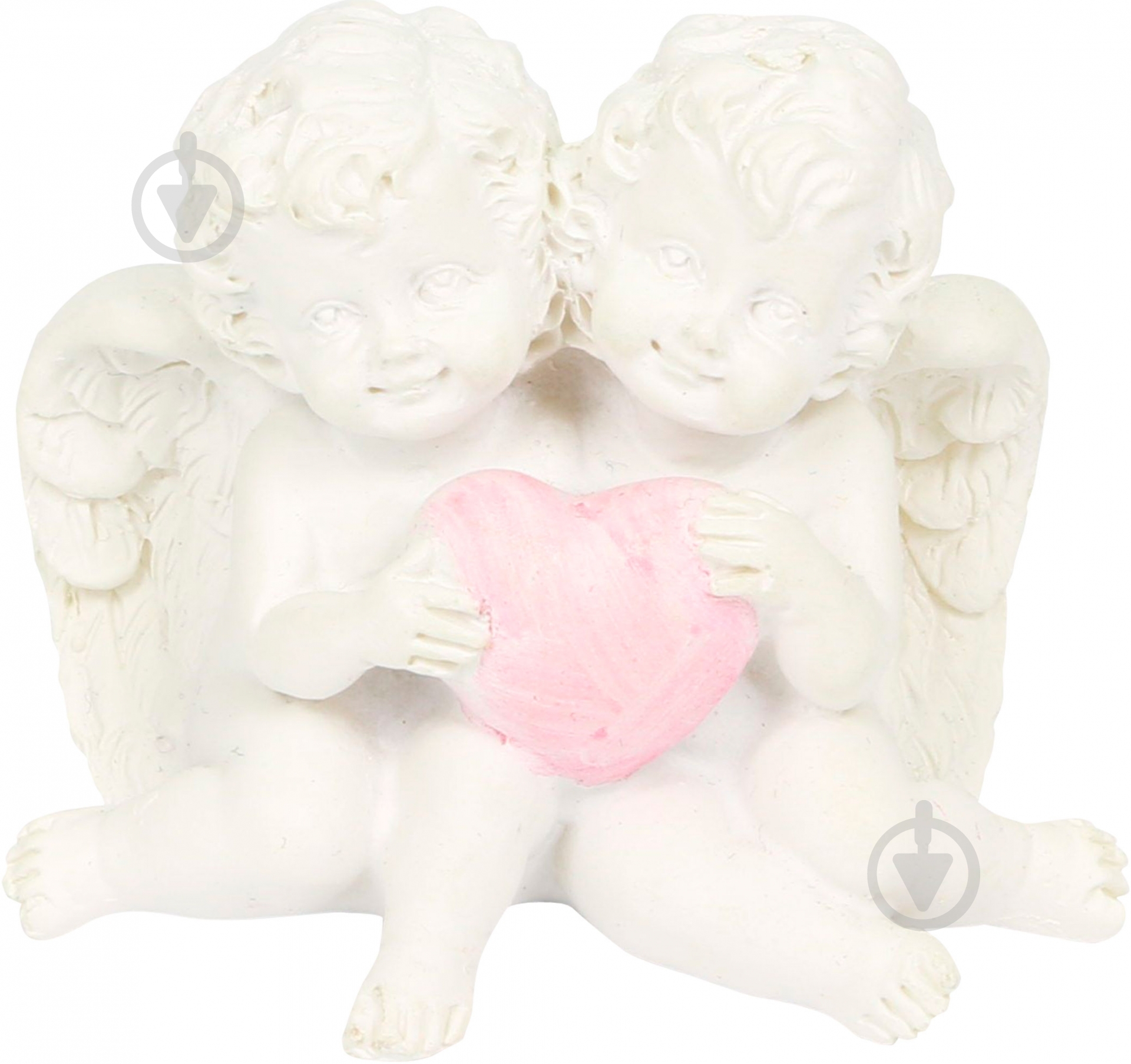Фигурка Lefard пар с сердцем 598-070 4х4 см белый - фото 1