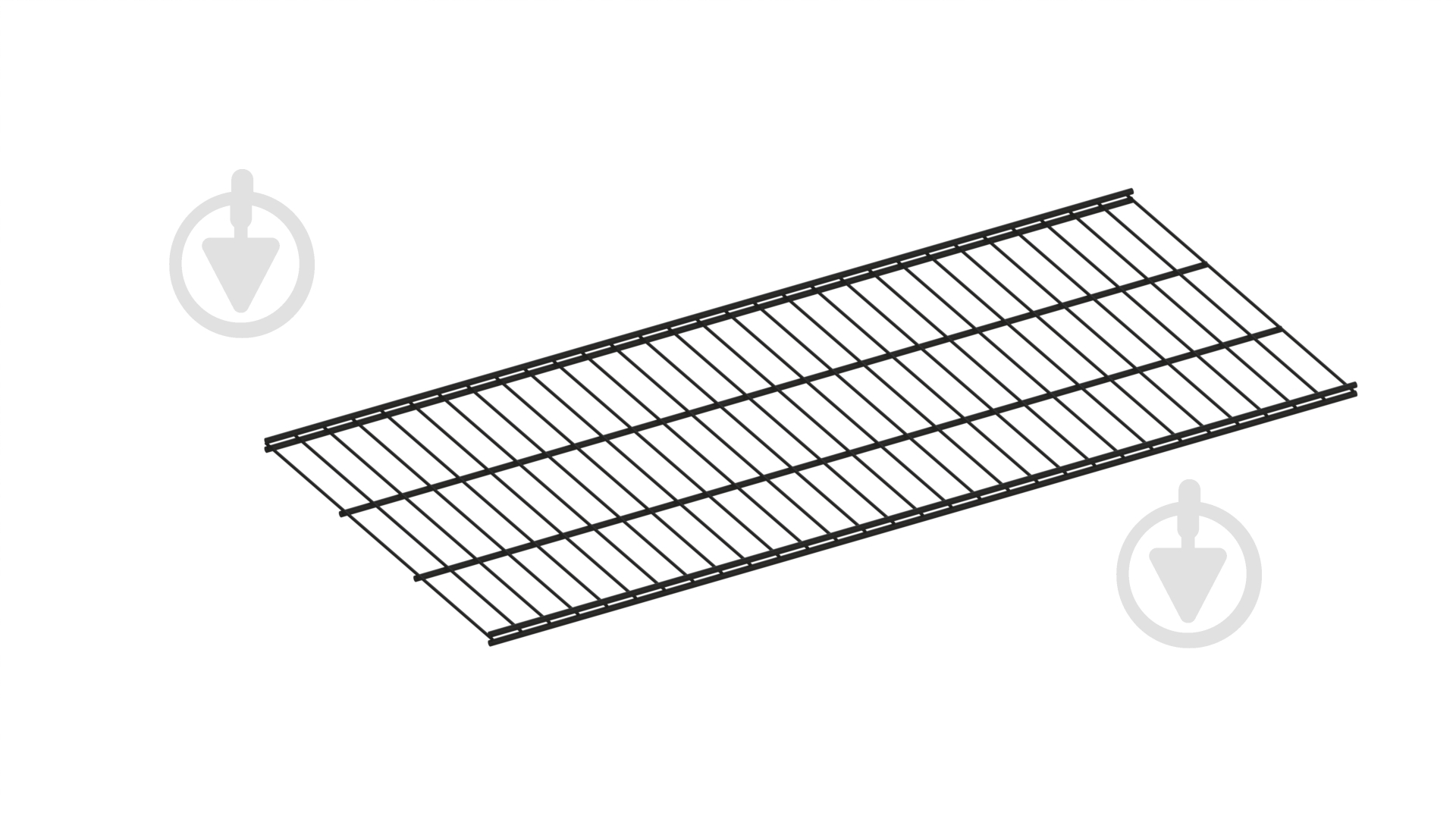 Полка для гардеробной системы Kolchuga 906x406 мм черный - фото 1
