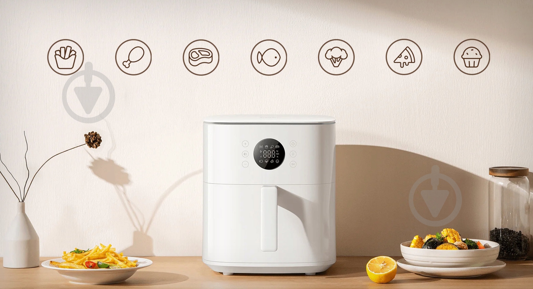 Мультипечь Xiaomi Smart Air Fryer 6.5L Black EU - фото 10