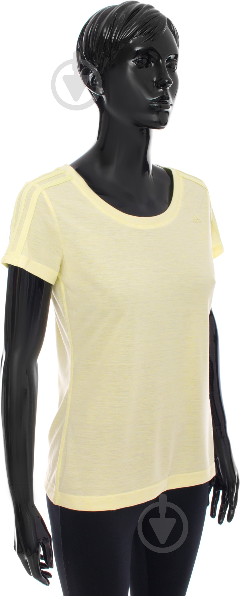 Футболка Adidas Essentials 3S Slim Tee AY4795 р.S желтый - фото 2