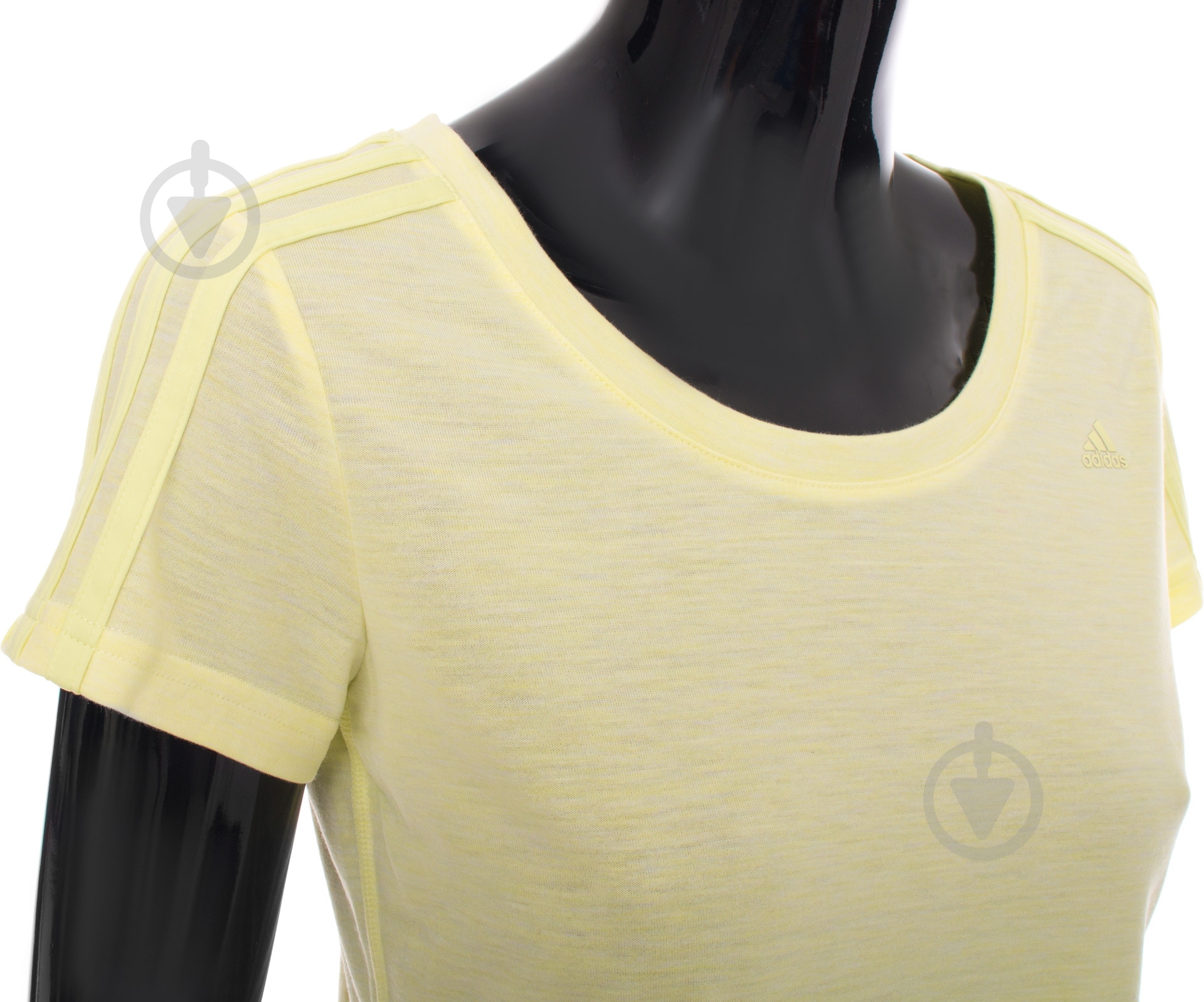 Футболка Adidas Essentials 3S Slim Tee AY4795 р.S желтый - фото 4