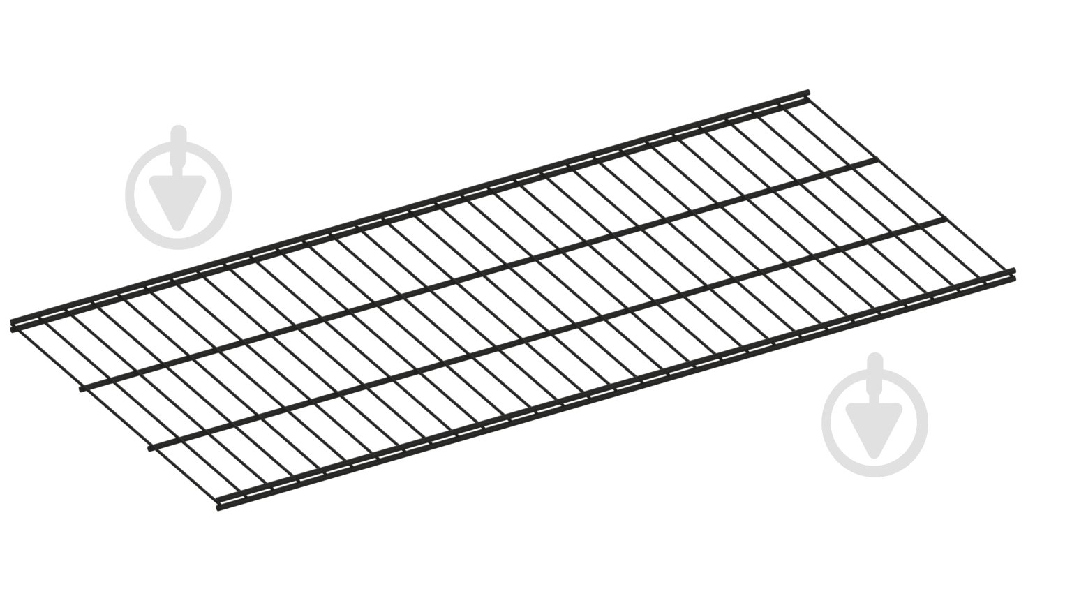 Полка для гардеробной системы Kolchuga 1202x406 мм черный - фото 1