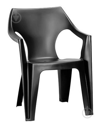 Стілець Allibert Dante low back 57x57x79 см сірий - фото 1 Стілець Allibert Dante low back 57x57x79 см сірий - фото 1
