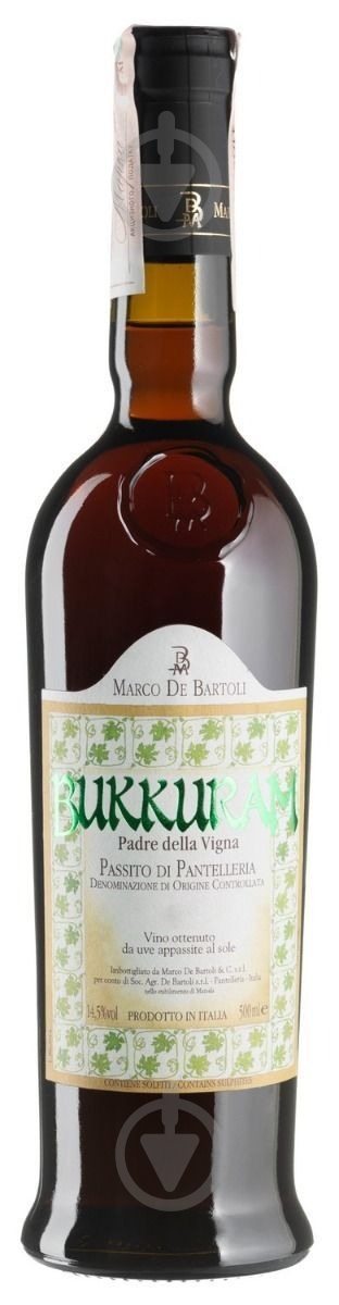 Вино Marco De Bartoli Bukkuram Padre della Vigna 2019 0,5 л - фото 1 Вино Marco De Bartoli Bukkuram Padre della Vigna 2019 0,5 л - фото 1