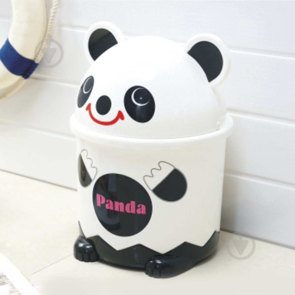 Ведро со съемной крышкой MVM BIN-07 7L White - фото 3