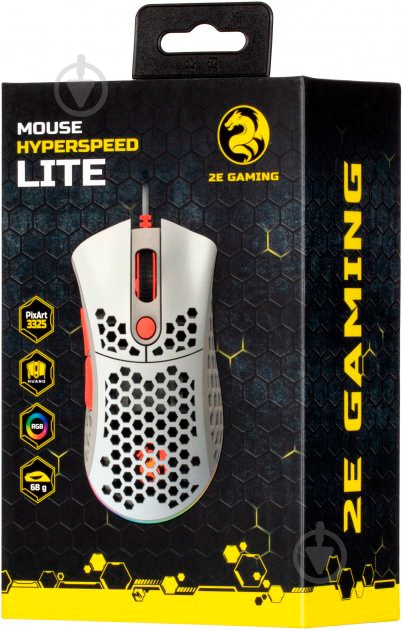 Мышь 2E HyperSpeed Lite RGB White (2E-MGHSL-WT) - фото 6