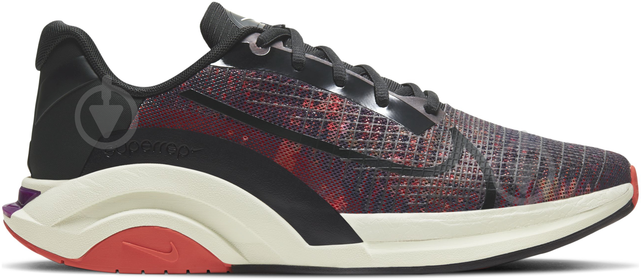 Кросівки чоловічі демісезонні Nike ZoomX SuperRep Surge CU7627-003 р.46 чорно-фіолетові - фото 3 Кросівки чоловічі демісезонні Nike ZoomX SuperRep Surge CU7627-003 р.46 чорно-фіолетові - фото 3