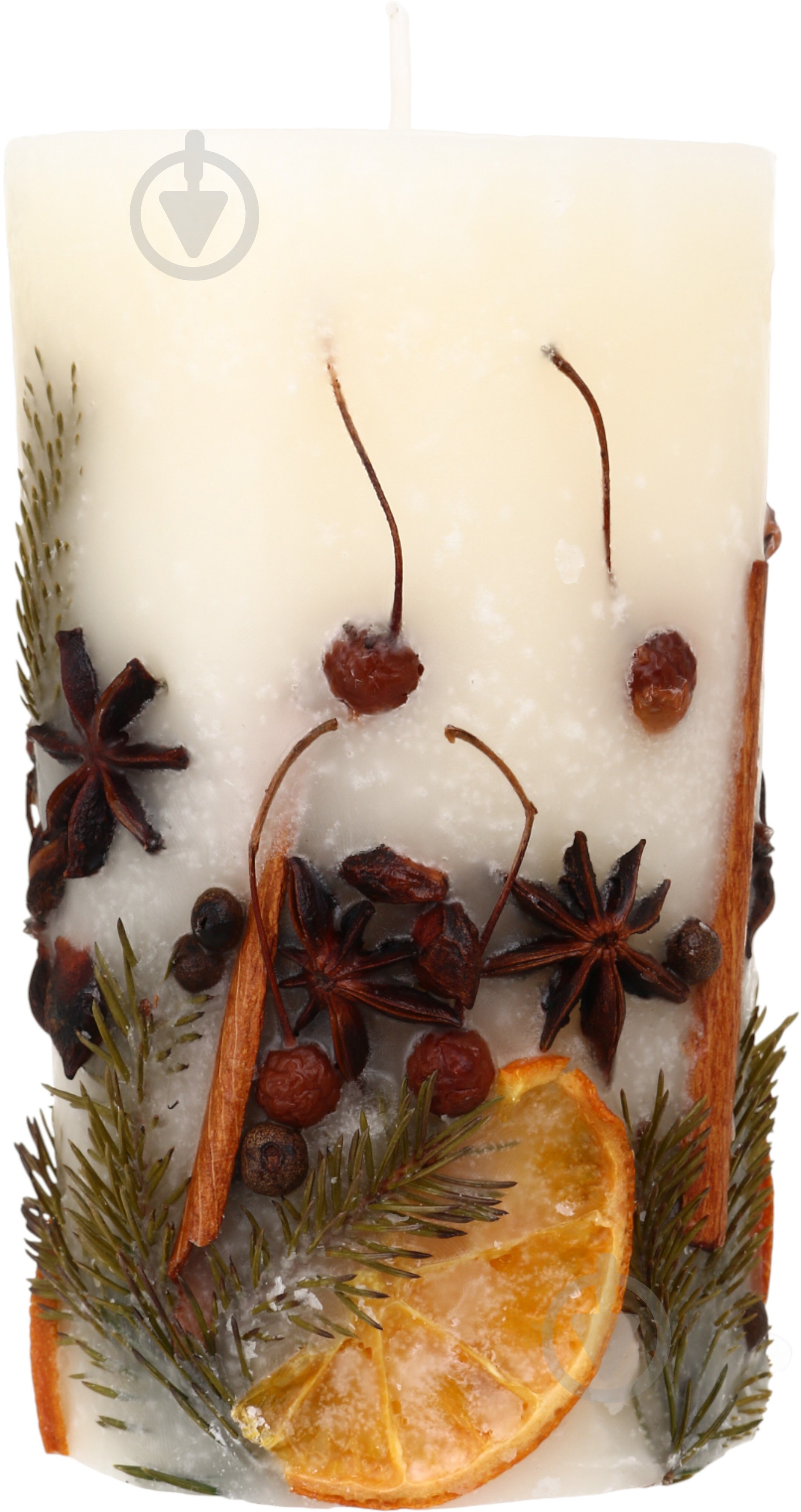 Свеча ароматическая Candy Light FLORA 9х15 см яблоко-корица - фото 2