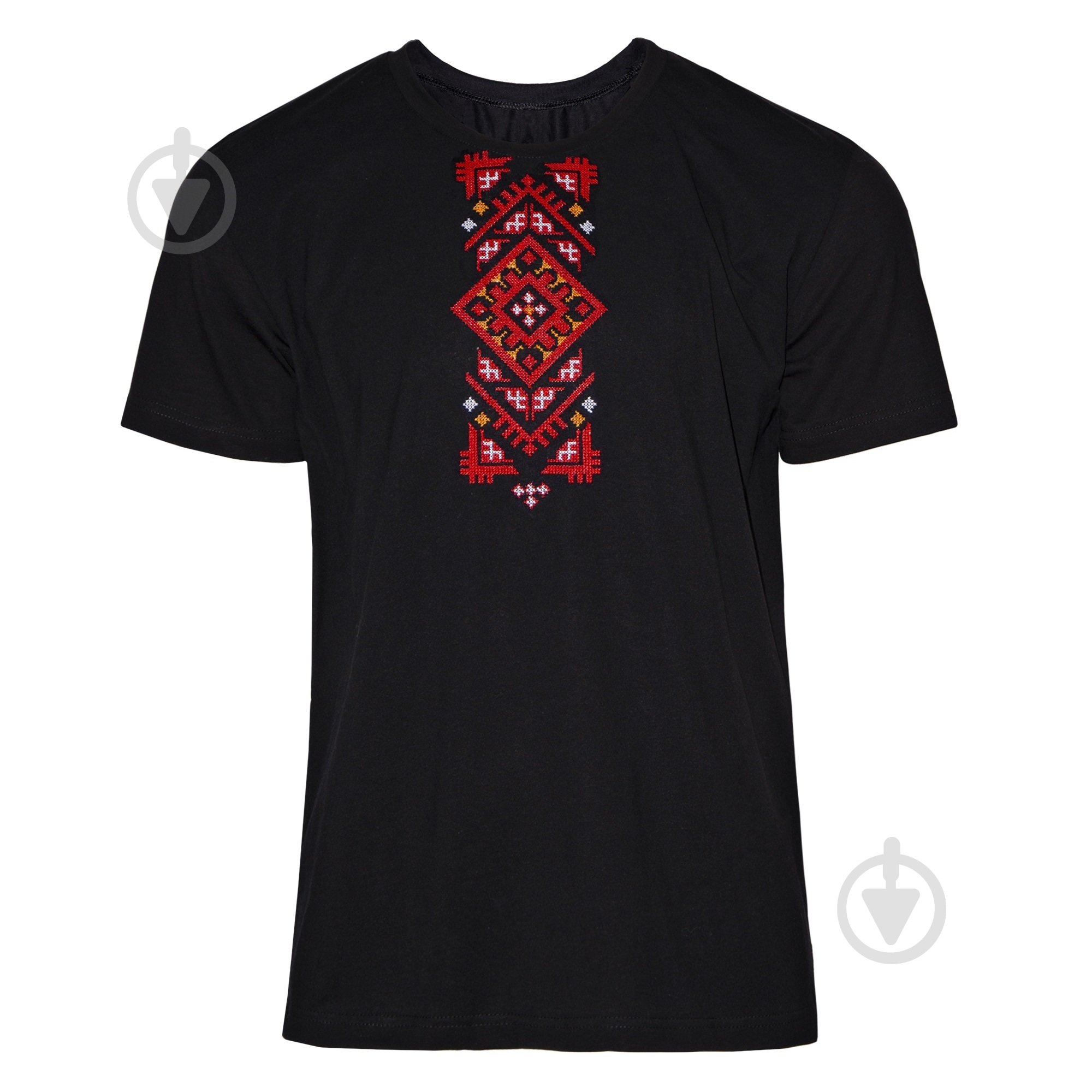 Футболка Вышиванка 53125 р.52 черный - фото 1