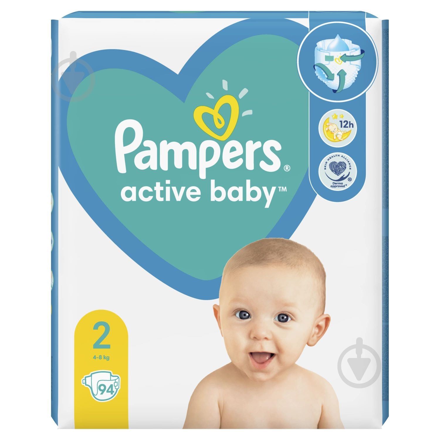 Подгузники Pampers Active Baby 2 4-8 кг 94 шт. - фото 2 Подгузники Pampers Active Baby 2 4-8 кг 94 шт. - фото 2