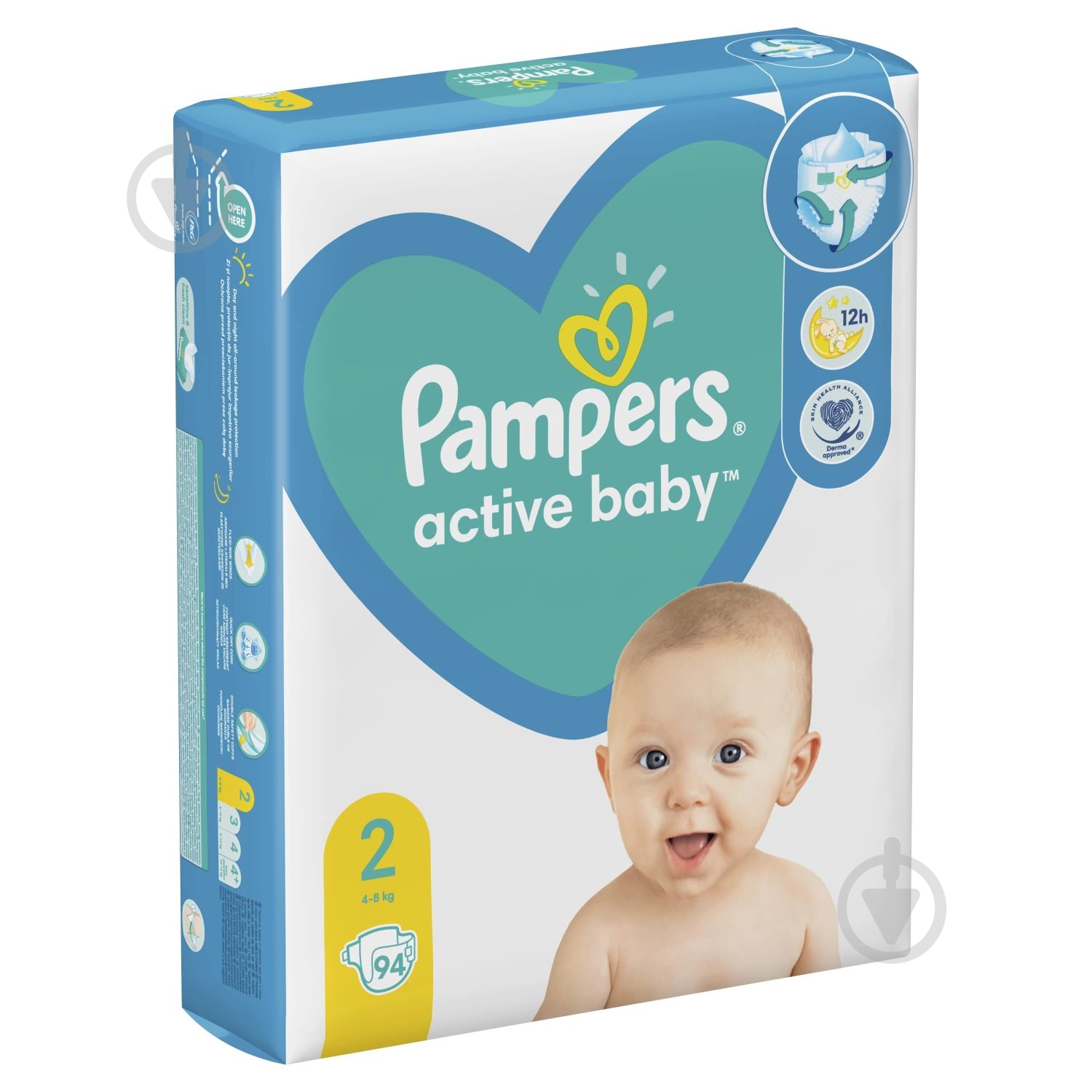 Подгузники Pampers Active Baby 2 4-8 кг 94 шт. - фото 3 Подгузники Pampers Active Baby 2 4-8 кг 94 шт. - фото 3