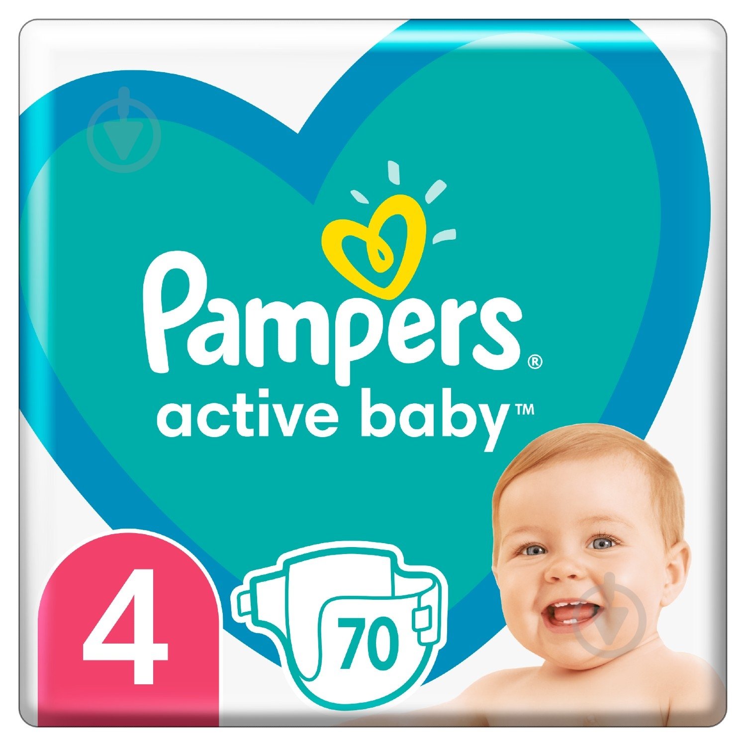 Подгузники Pampers Active Baby 4 9-14 кг 70 шт. - фото 1 Подгузники Pampers Active Baby 4 9-14 кг 70 шт. - фото 1