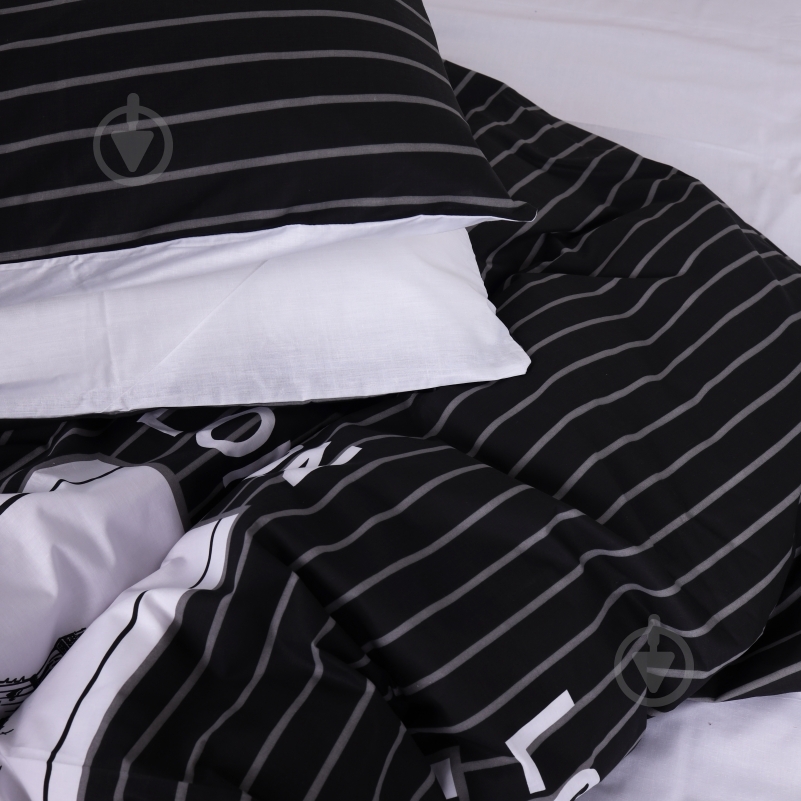 Наволочка бязь 17-0028 Beltrao 40x60 см черный/белый MirSon - фото 2