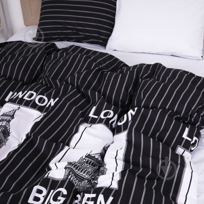 Наволочка бязь 17-0028 Beltrao 40x60 см черный/белый MirSon - фото 4