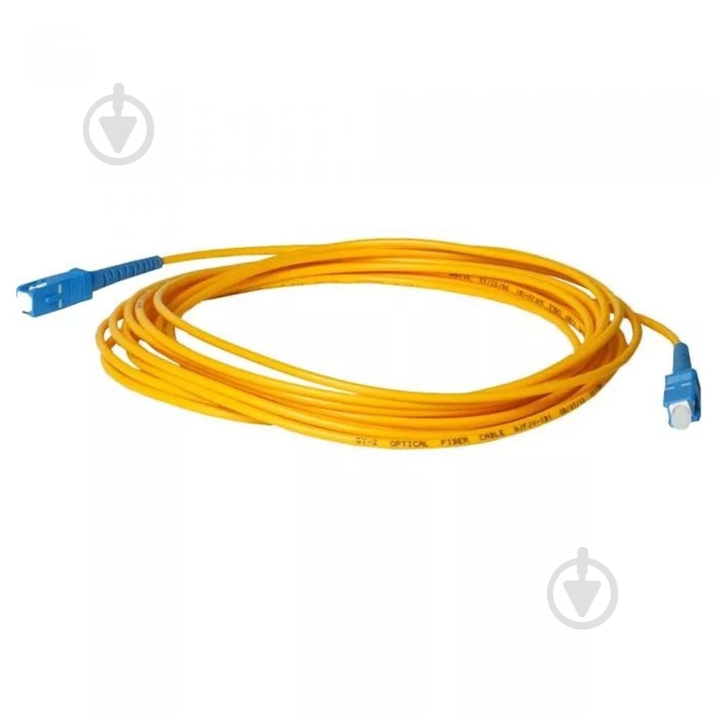Патч-корд SteelNet SC/UPC-SC/UPC SM simplex 3.00 LSZH 2 м желтый - фото 2
