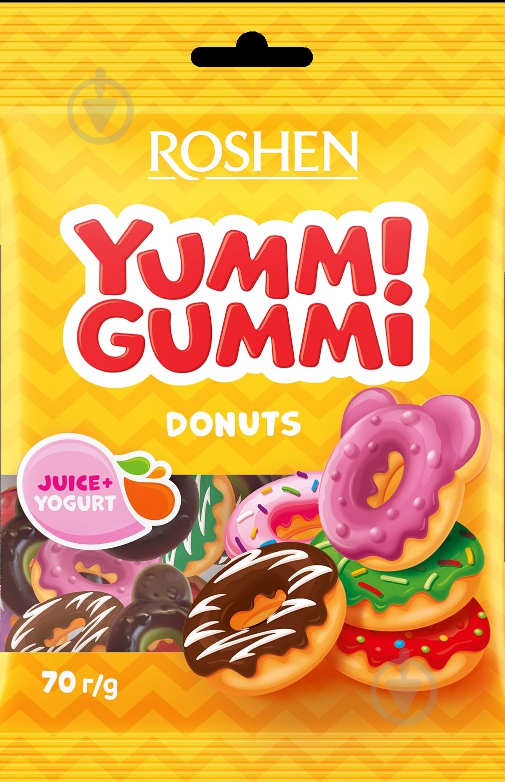 Конфеты желейные Roshen Yummi Gummi Donuts 70 г - фото 1