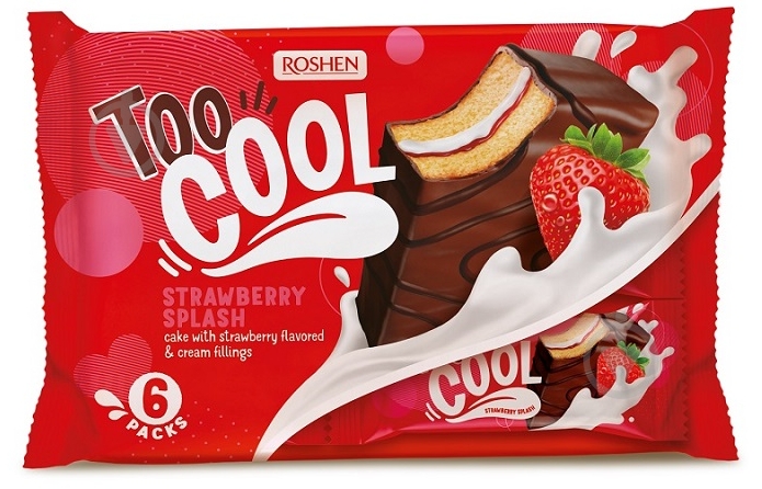 Бисквит Roshen Too Cool Strawberry Splash 270 г - фото 1