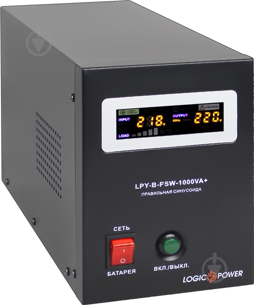 Джерело безперебійного живлення (ДБЖ) LogicPower LPY-B-PSW-1000VA+ (700Вт) 10A/20A з правильним синусом 12V - фото 2