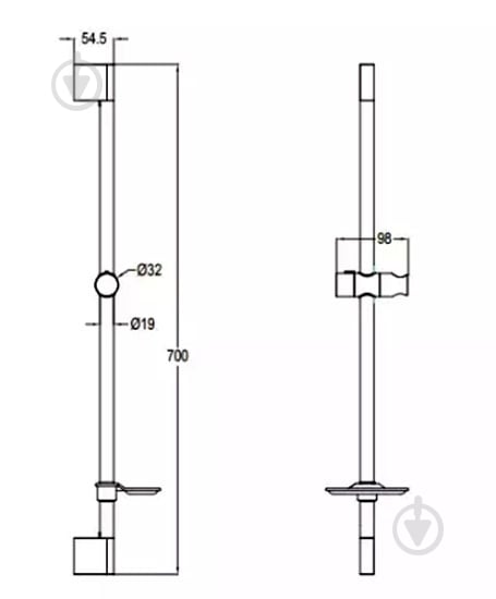 Душевая штанга Bravat Eler D141C - фото 5