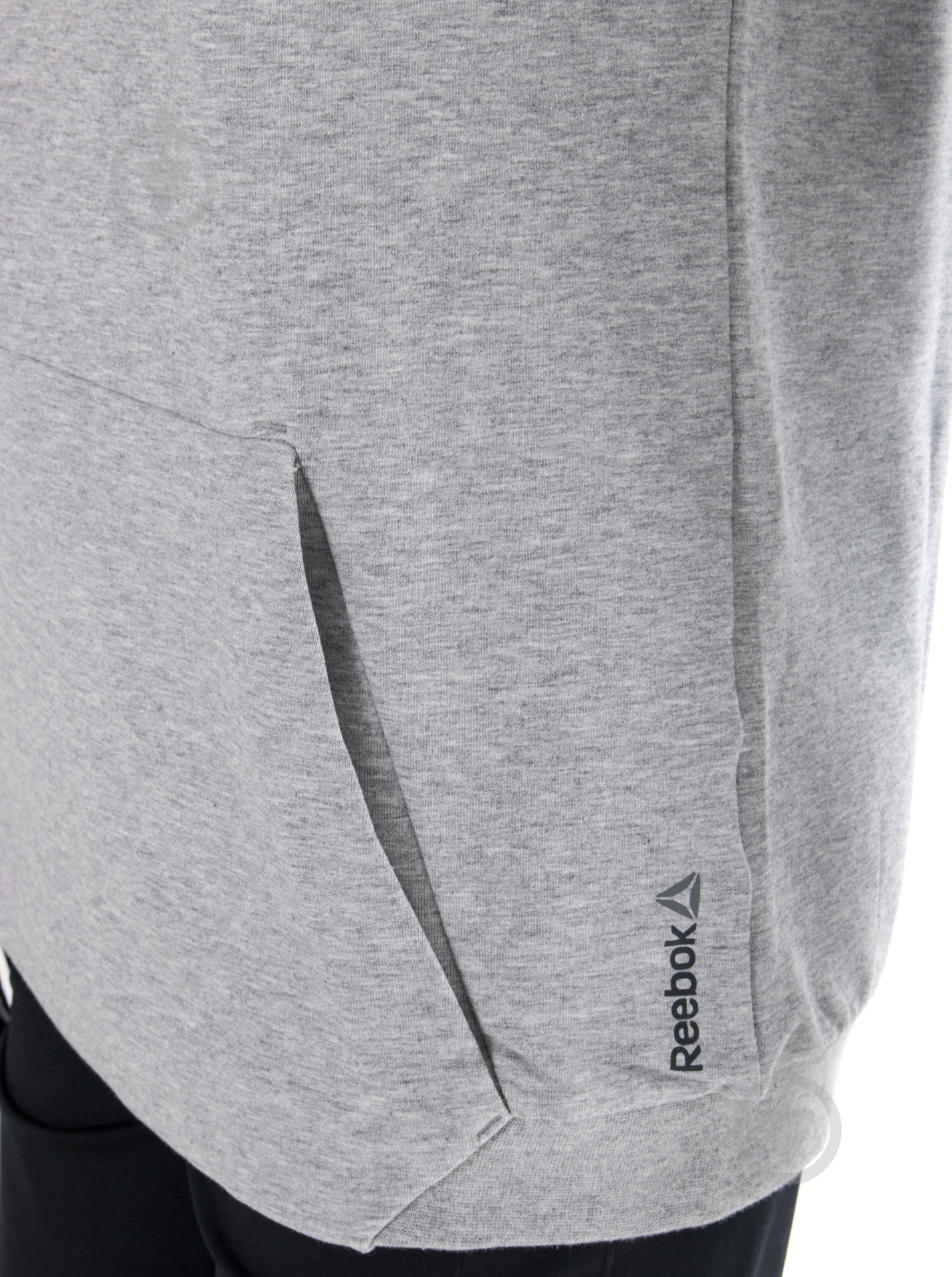 Худи Reebok Workout Ready Cotton Graphic AY1911 р. XS серый - фото 7
