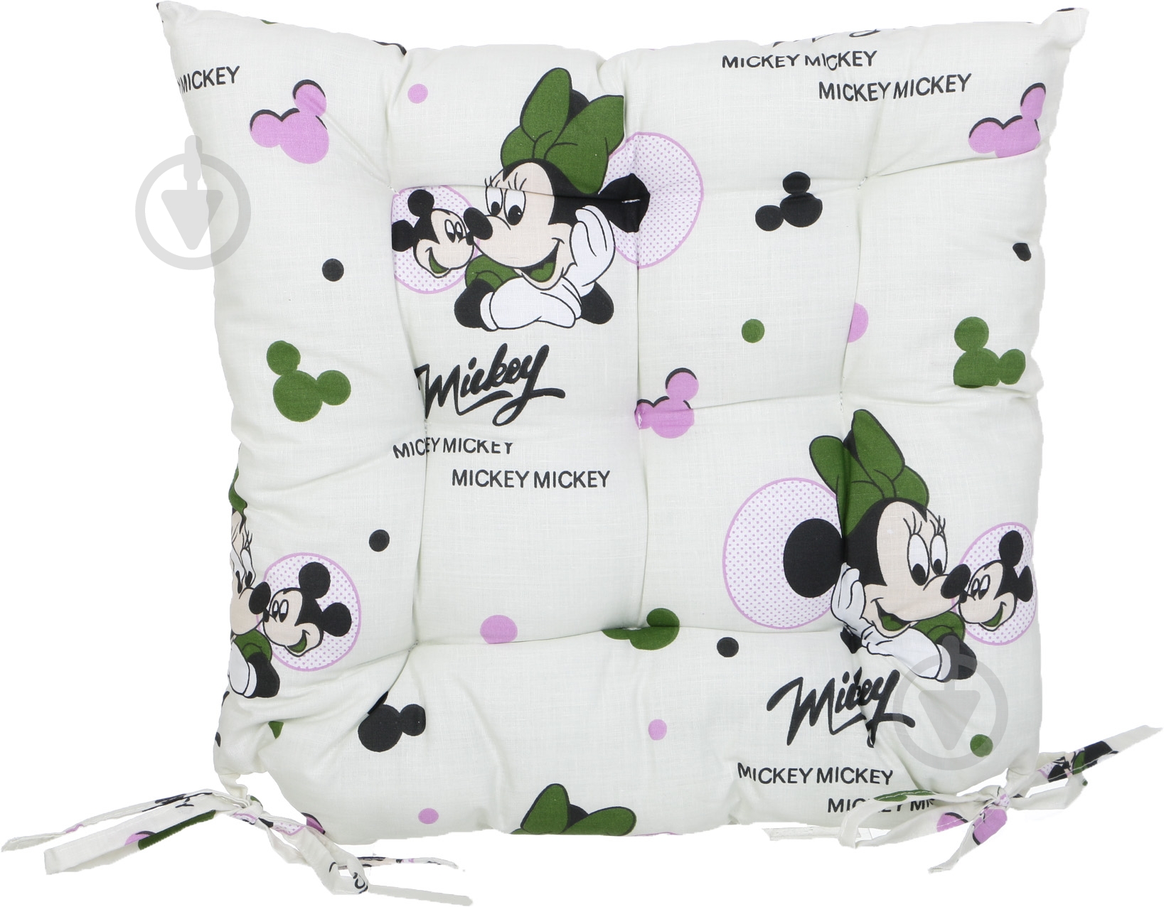 Подушка на стул стеганая серии Mickey 36x37x7 см - фото 1