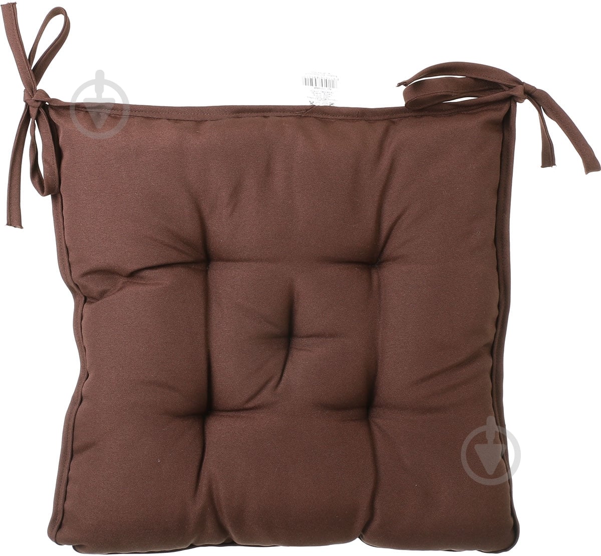 Подушка на стул стеганая Sky brown 37х37х8 см - фото 1