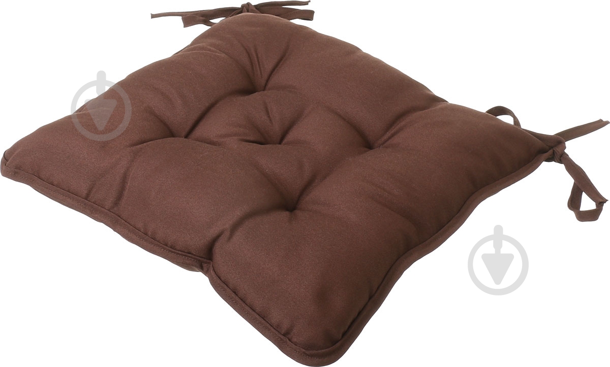 Подушка на стул стеганая Sky brown 37х37х8 см - фото 2