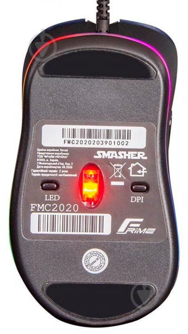 Мышка Frime Smasher Black USB (FMC2020) - фото 7
