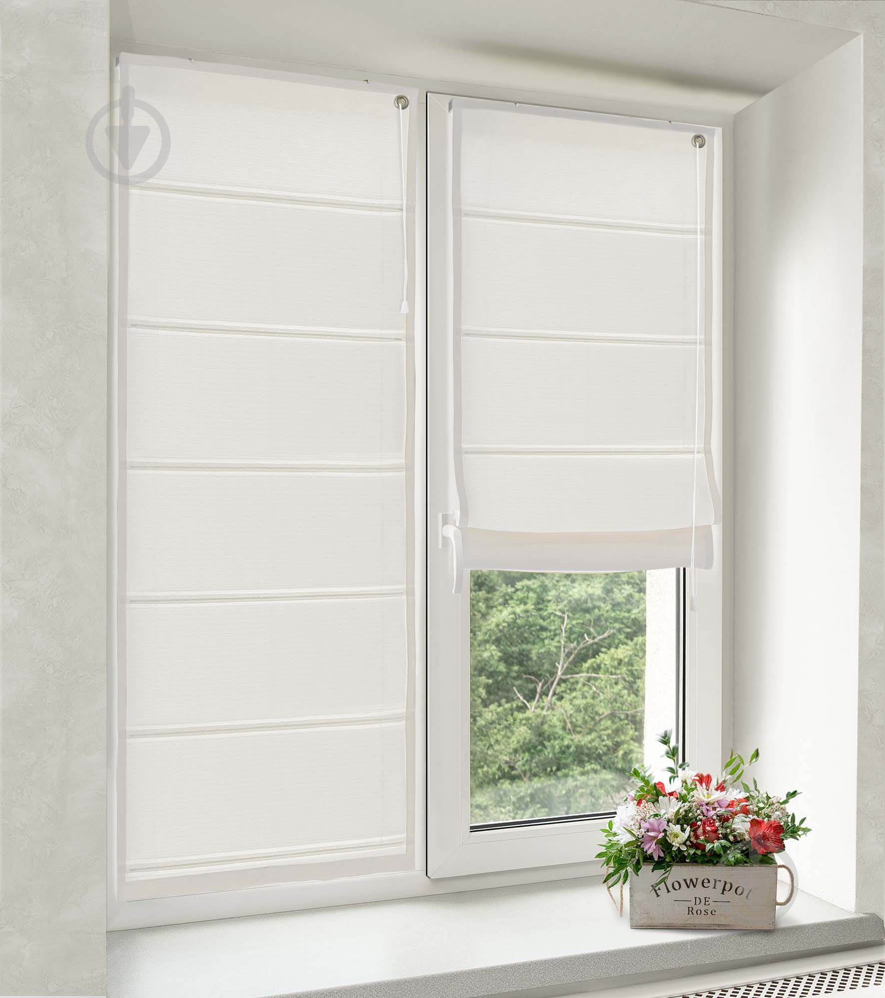 Римська штора Rollotex Шнурове керування ASTI 55x210 см Сніжно-біла - фото 1 Римська штора Rollotex Шнурове керування ASTI 55x210 см Сніжно-біла - фото 1