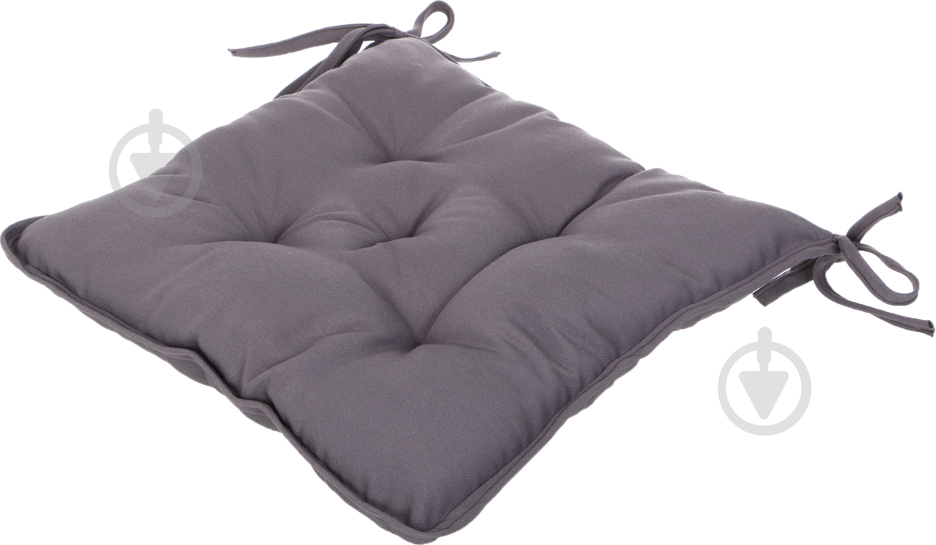 Подушка на стул Sky стеганая silver 37x37x8 см - фото 1 Подушка на стул Sky стеганая silver 37x37x8 см - фото 1
