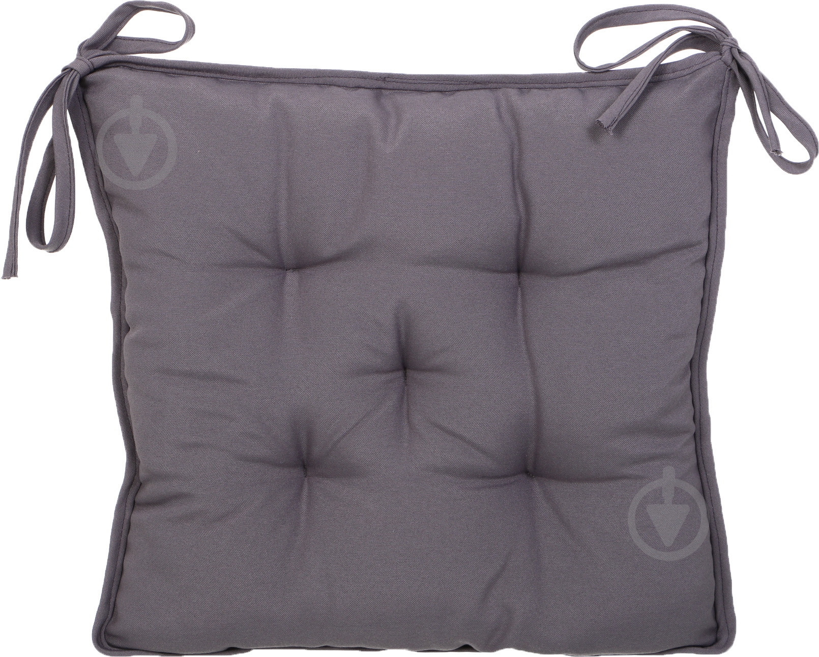 Подушка на стул Sky стеганая silver 37x37x8 см - фото 2 Подушка на стул Sky стеганая silver 37x37x8 см - фото 2