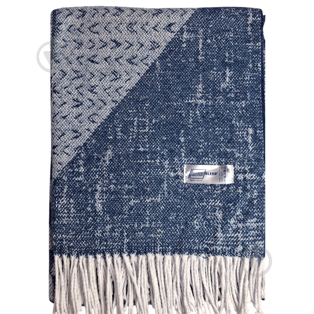 Плед Abstract 140x200 см синий SoundSleep - фото 4