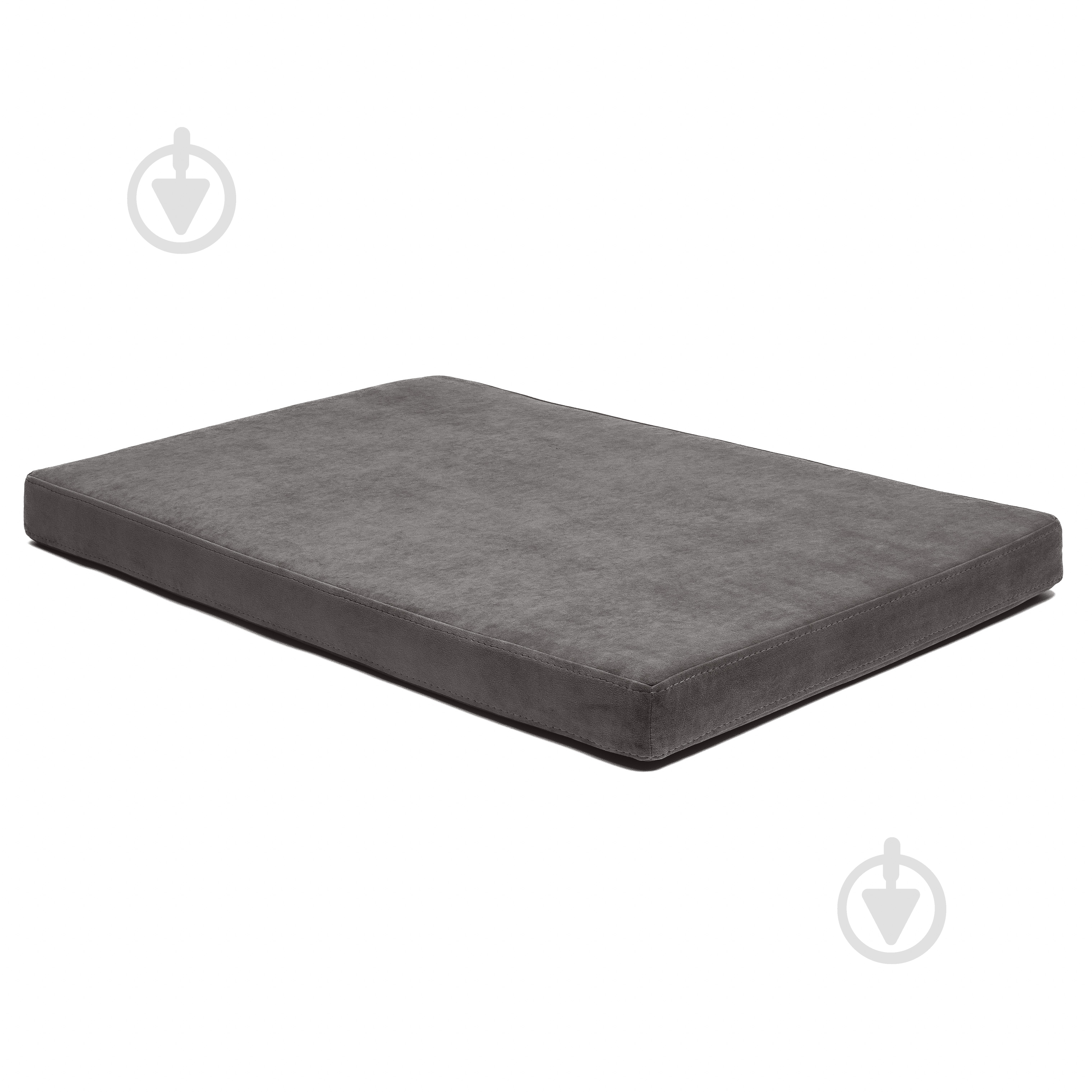 Матрас PETBED Сэндвич L 100х70 см h-8 см велюр темно-серый - фото 1