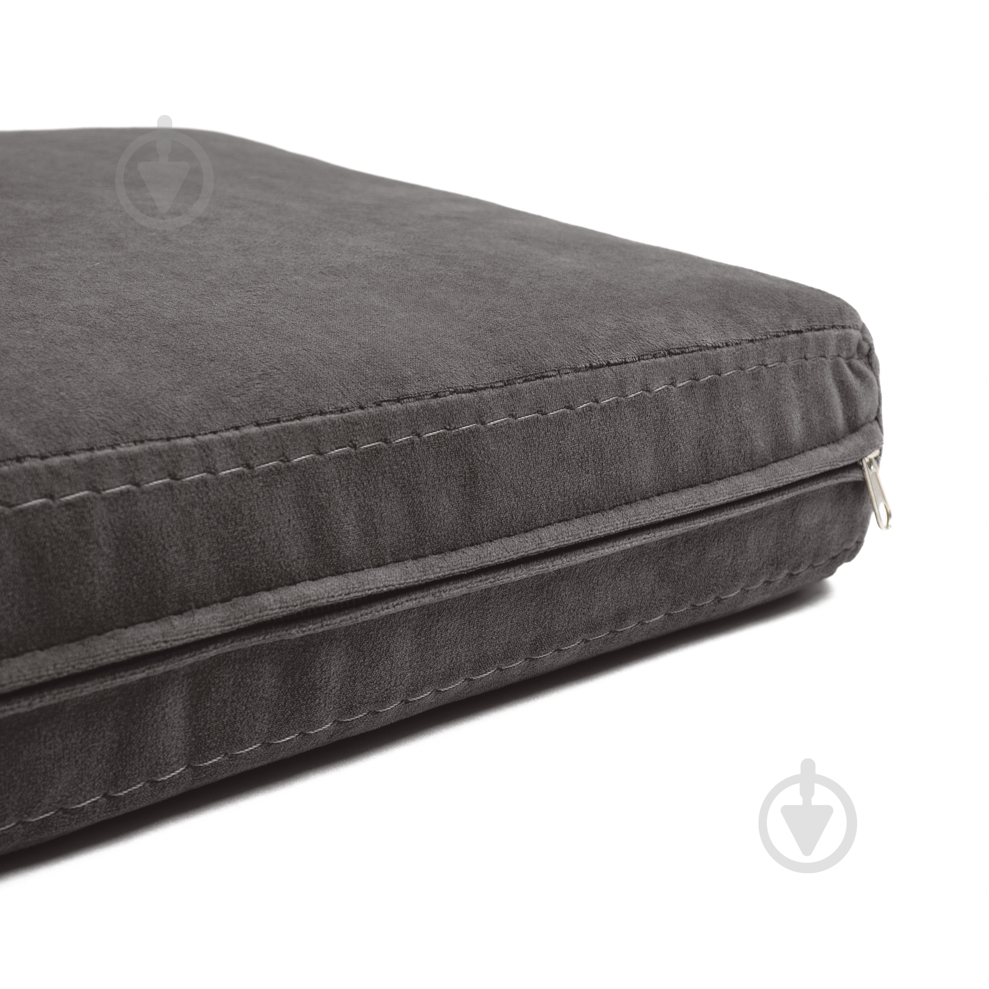 Матрас PETBED Сэндвич L 100х70 см h-8 см велюр темно-серый - фото 5