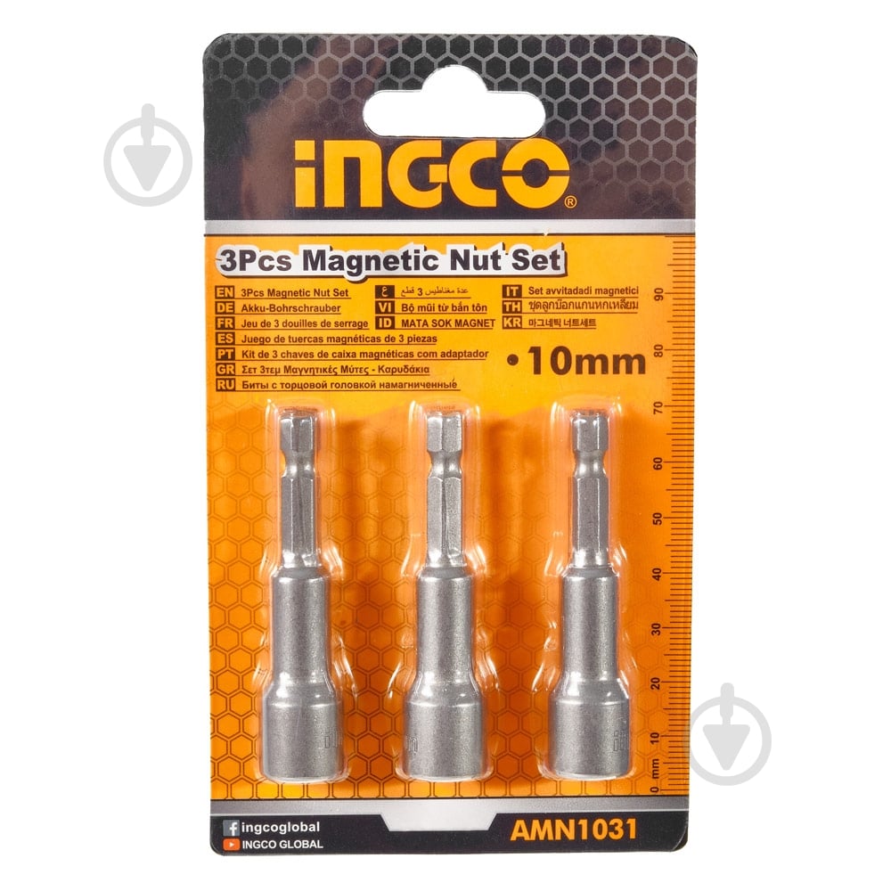 Набор головок и бит INGCO магнитных 1/4" ×65 мм 3 шт. 1/4"(F)×3/8"(M) 3 шт. AMN1031 - фото 1 Набор головок и бит INGCO магнитных 1/4" ×65 мм 3 шт. 1/4"(F)×3/8"(M) 3 шт. AMN1031 - фото 1