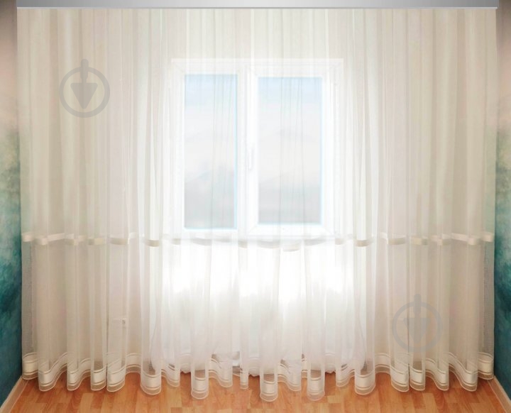 Тюль Доміно Мікросітка молочний Декор-ін - фото 1