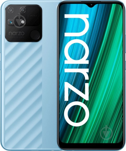 Смартфон realme Narzo 50A 4/128GB oxygen blue (RMX3430) - фото 1 Смартфон realme Narzo 50A 4/128GB oxygen blue (RMX3430) - фото 1
