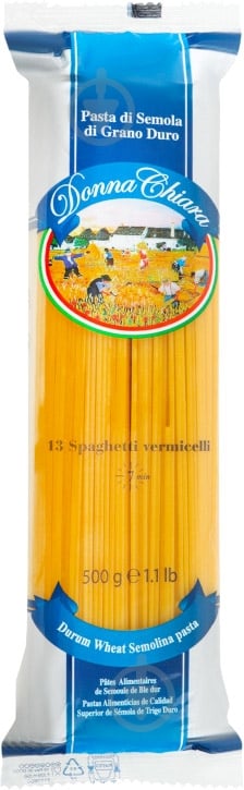 Паста DONNA CH. Spaghetti vern. (500gr) 8007290137005 - фото 1
