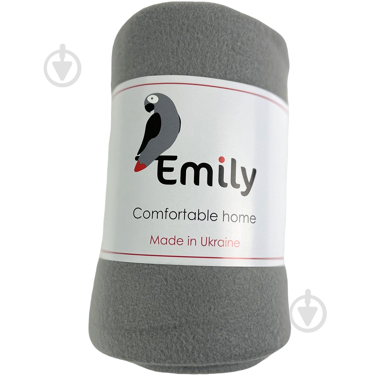 Плед флисовый Levity 150x200 см серый Emily - фото 1