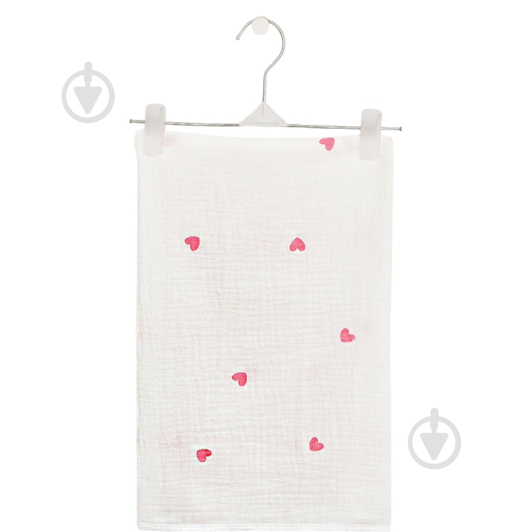 Пеленка Blanka Сердечки 70x90 см белый с принтом 14283 - фото 1 Пеленка Blanka Сердечки 70x90 см белый с принтом 14283 - фото 1
