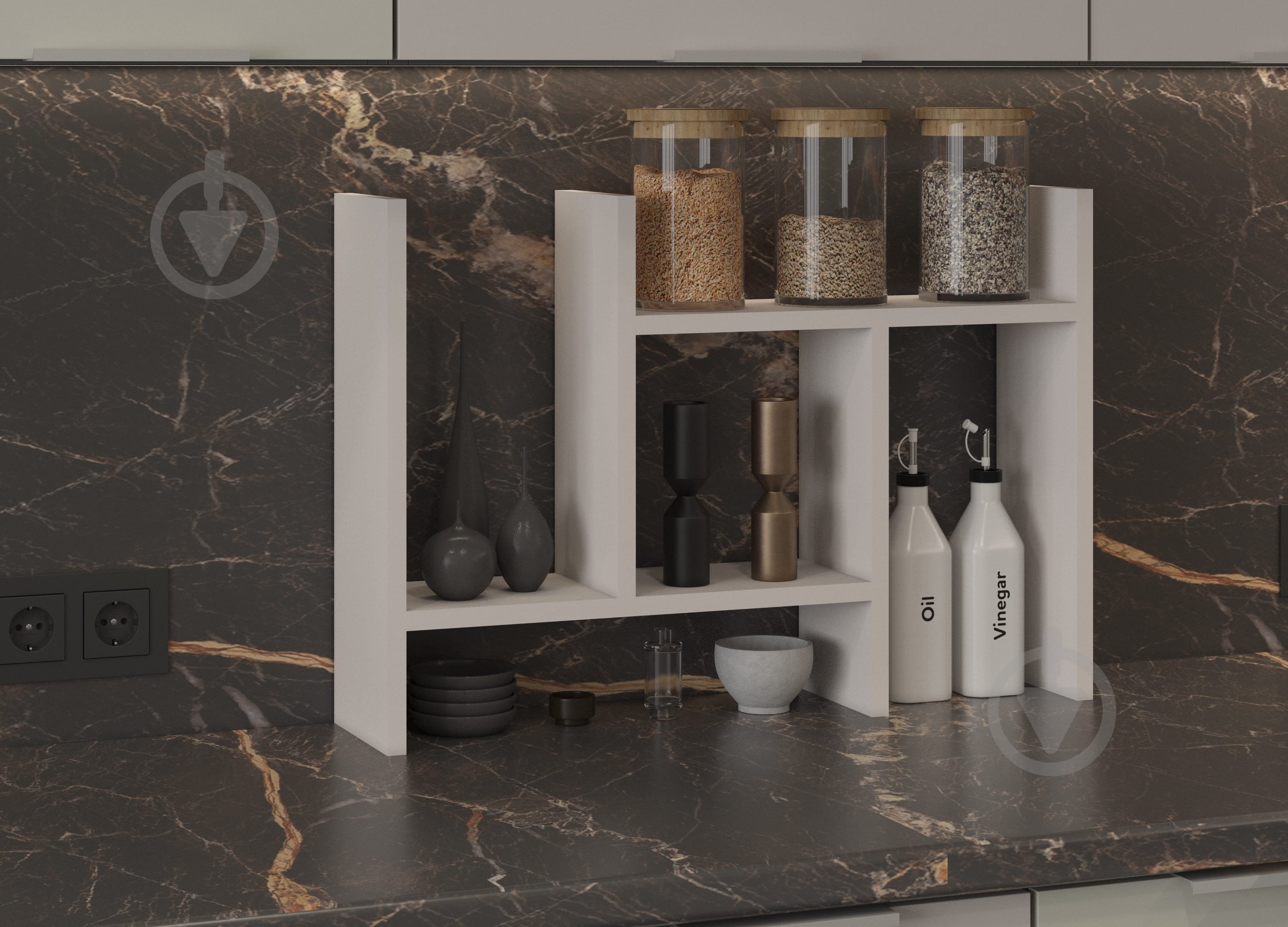 Полка Грейд раздвижная 450x450 мм кашемир - фото 2