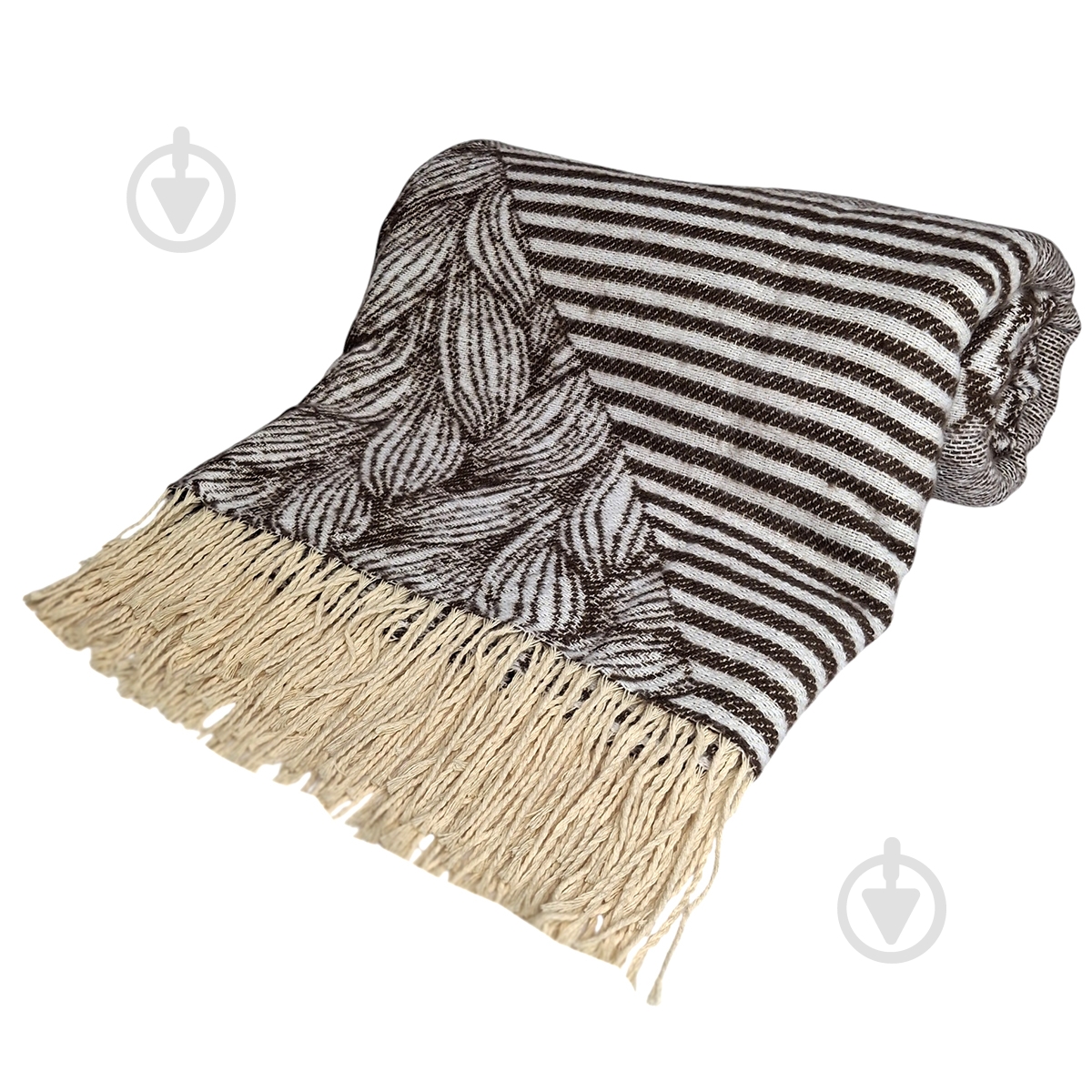 Плед Abstract 140x200 см коричневый SoundSleep - фото 3