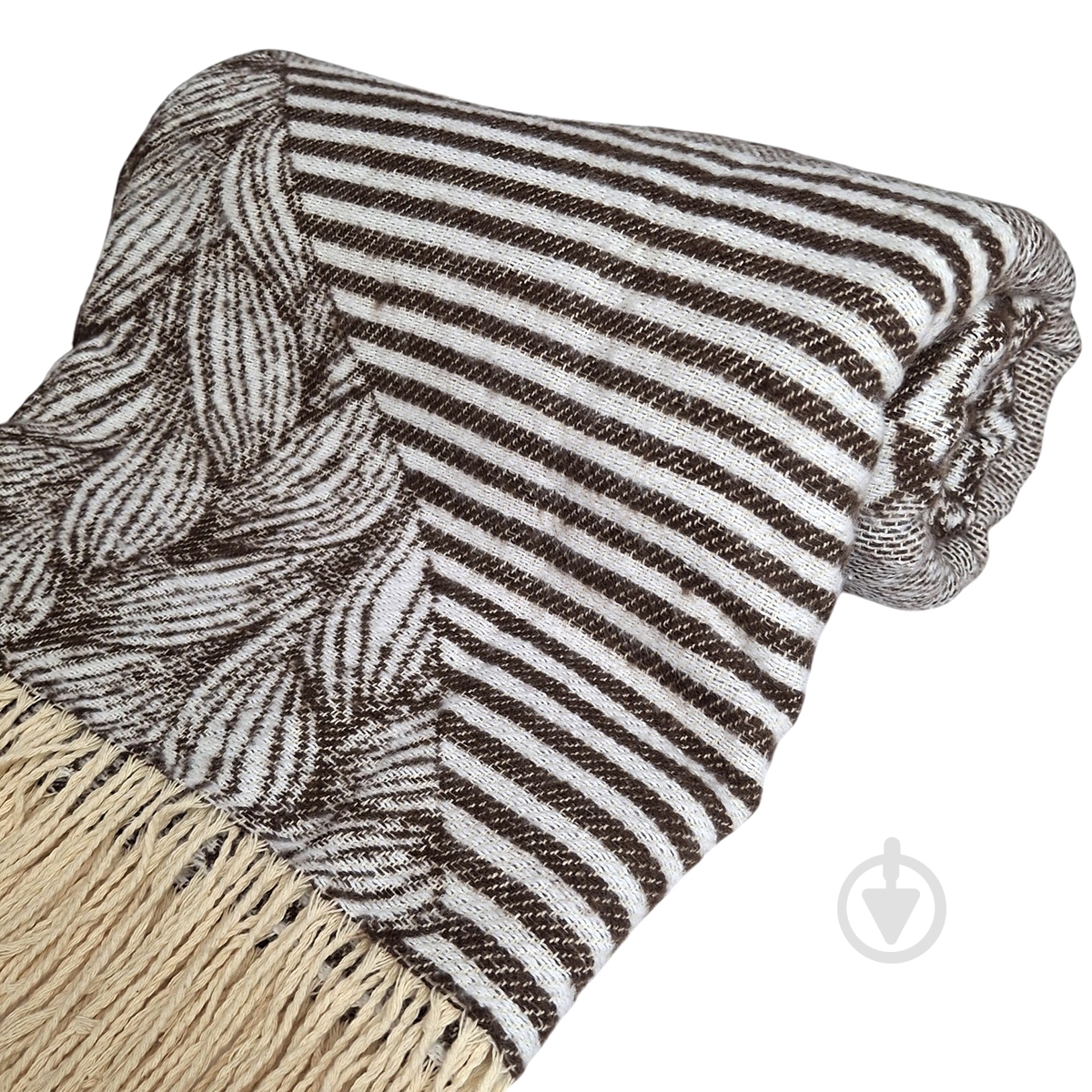 Плед Abstract 140x200 см коричневый SoundSleep - фото 5