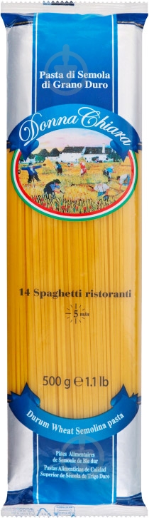 Паста DONNA CH. Spaghetti rist, (500gr) 8007290137012 - фото 1