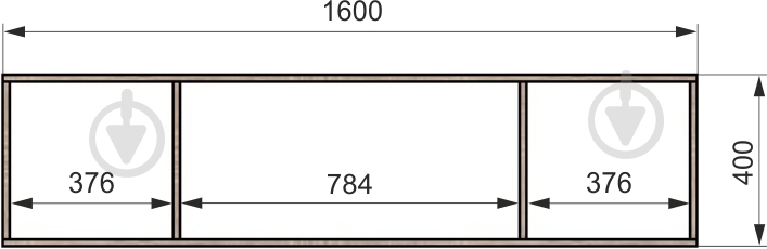 Дополнительный сегмент Берегиня Антресоль к шкафу Choice 4д3я 400х1600х550 мм антрацит / антрацит - фото 3