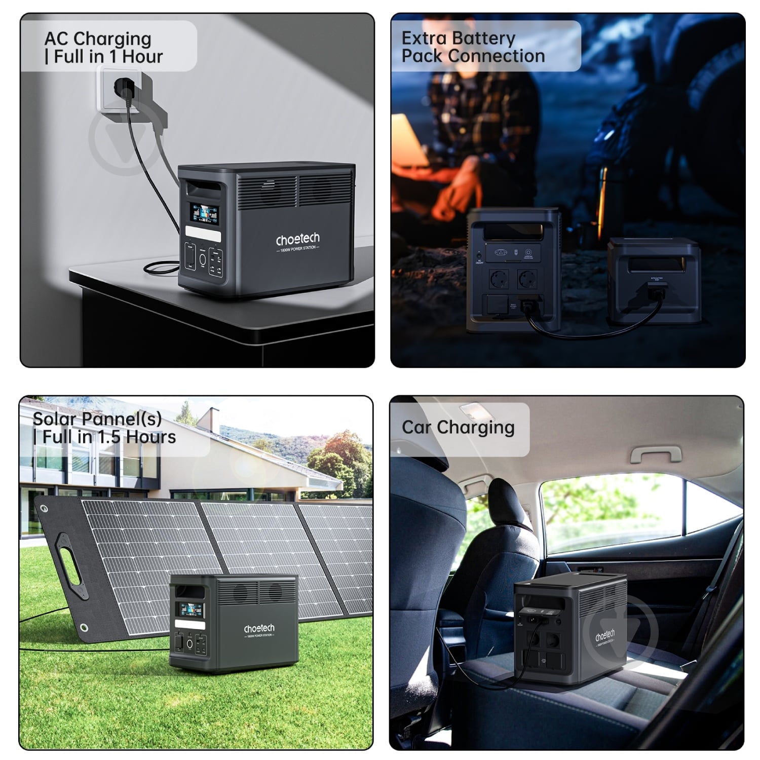 Зарядная станция Choetech BS065 (1536 Вт·ч) - фото 6 Зарядная станция Choetech BS065 (1536 Вт·ч) - фото 6